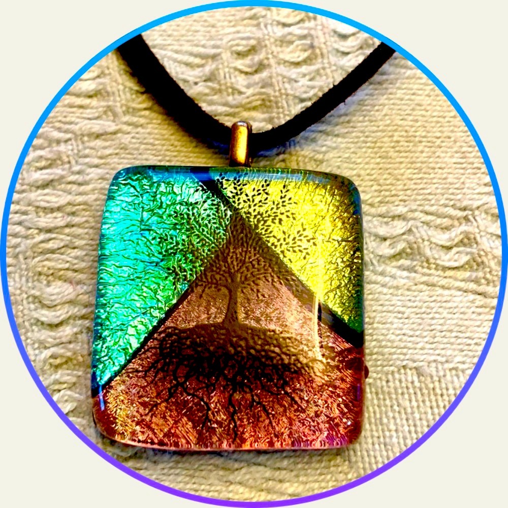 Dichroic Tree of Life Pendant